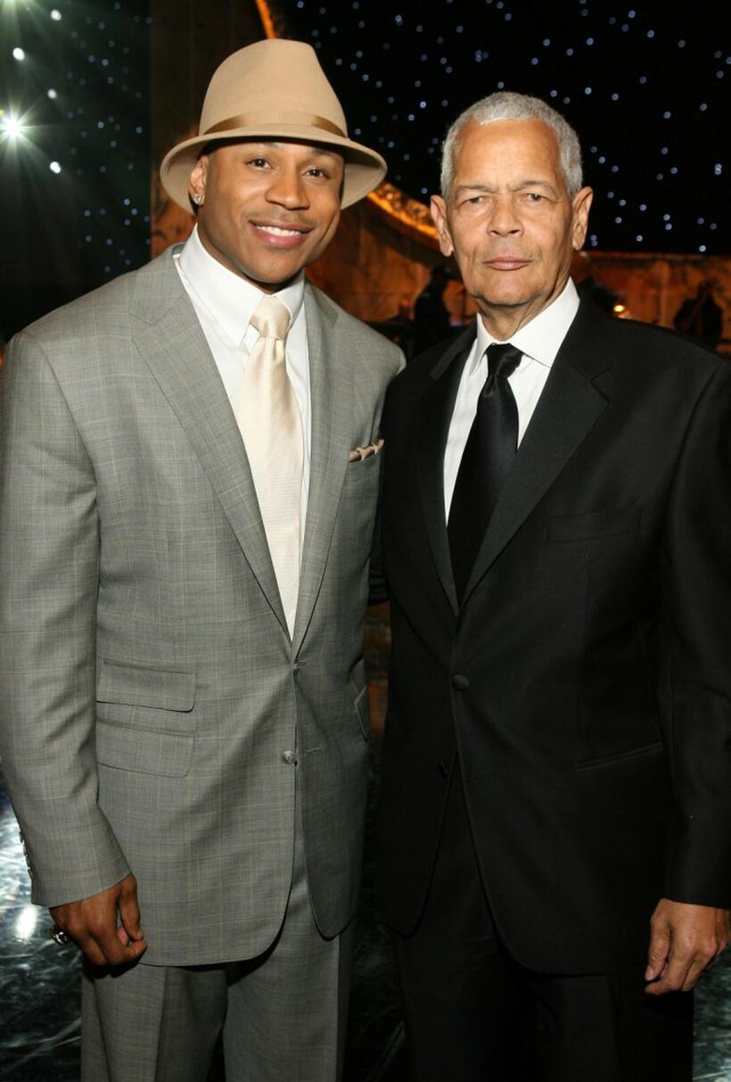 LL Cool J and Julian Bond at the 38th annual NAACP Image Awards.