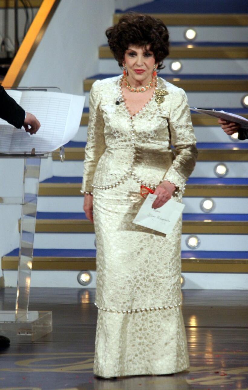 Gina Lollobrigida at the 50th Annual David Di Donatello Awards.
