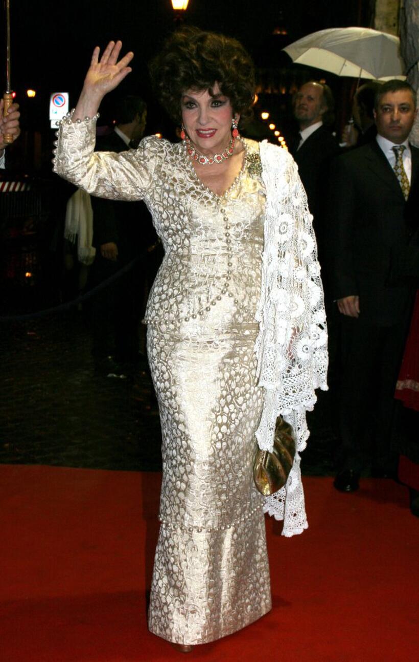 Gina Lollobrigida at the 50th Annual David Di Donatello Awards.
