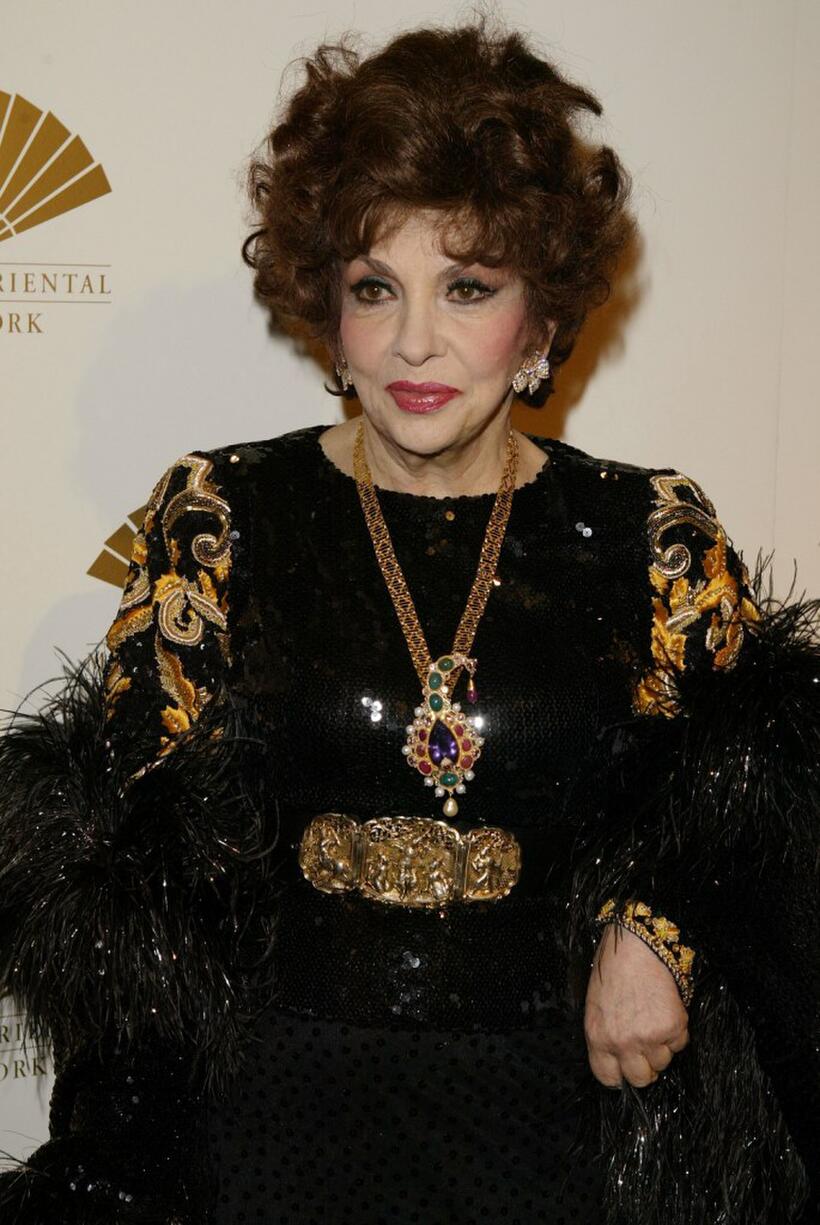 Gina Lollobrigida at the gala opening of the Mandarin Oriental.