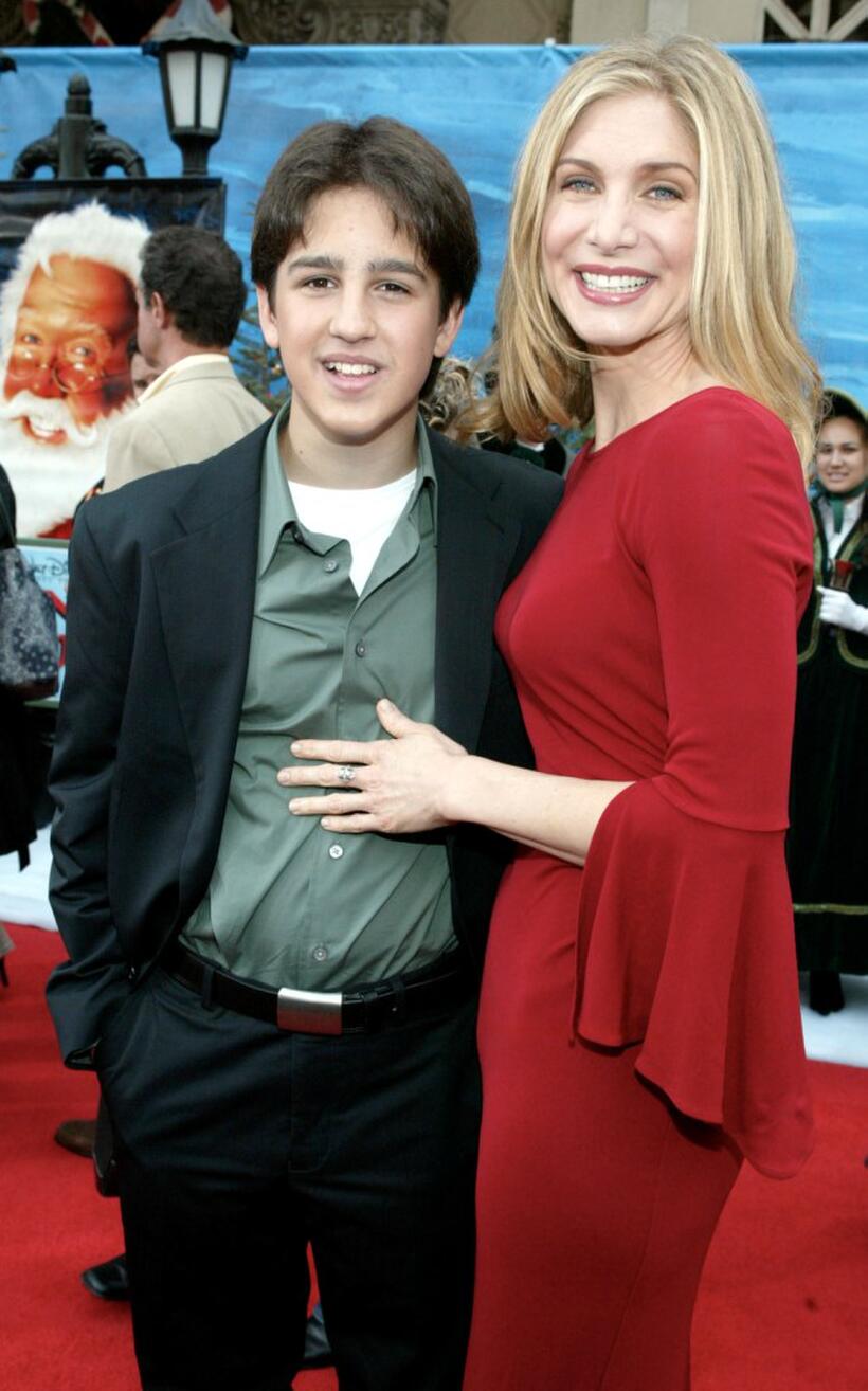 Eric Lloyd and Elizabeth Mitchell at the premiere of "The Santa Clause 3: The Escape Clause."