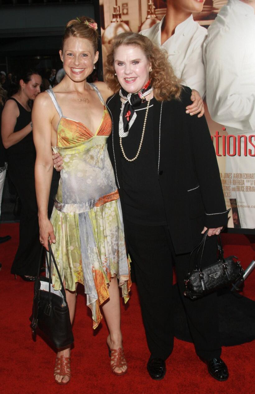 Arija Bareikis and Celia Weston at the premiere of "No Reservations."