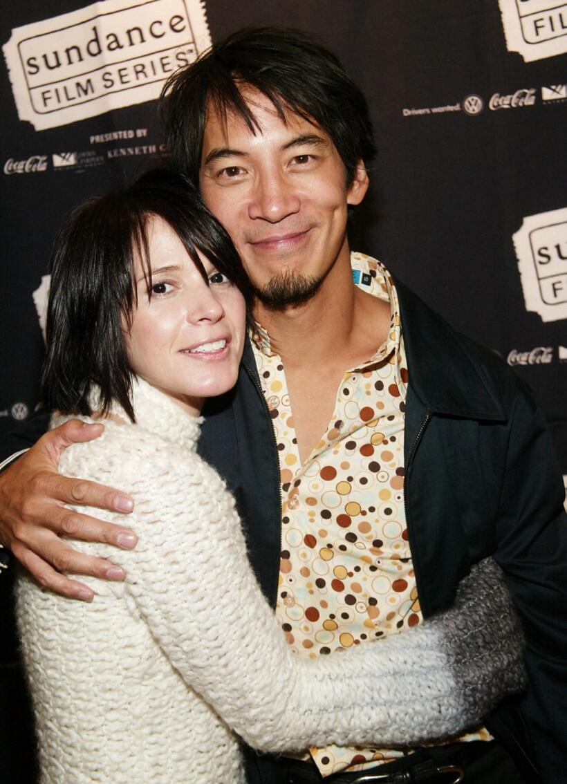 Sabrina Lloyd and Mark Decena at the Sundance premiere of "Dopamine."