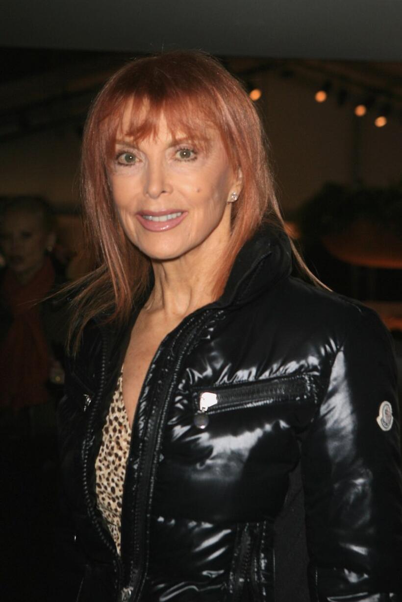 Tina Louise at the fashion tents in Bryant Park during Mercedes-Benz Fashion Week Fall 2008.