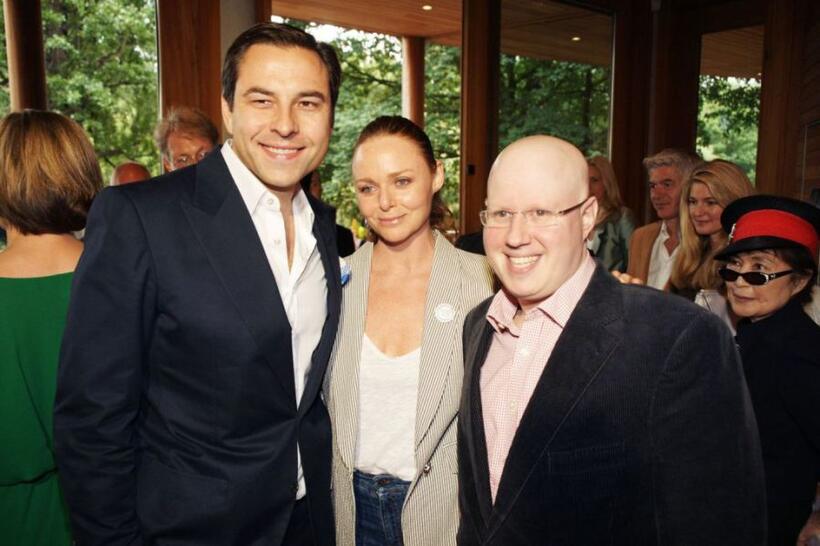 David Walliams, Stella McCartney and Matt Lucas at the Meat Free Monday Launch.