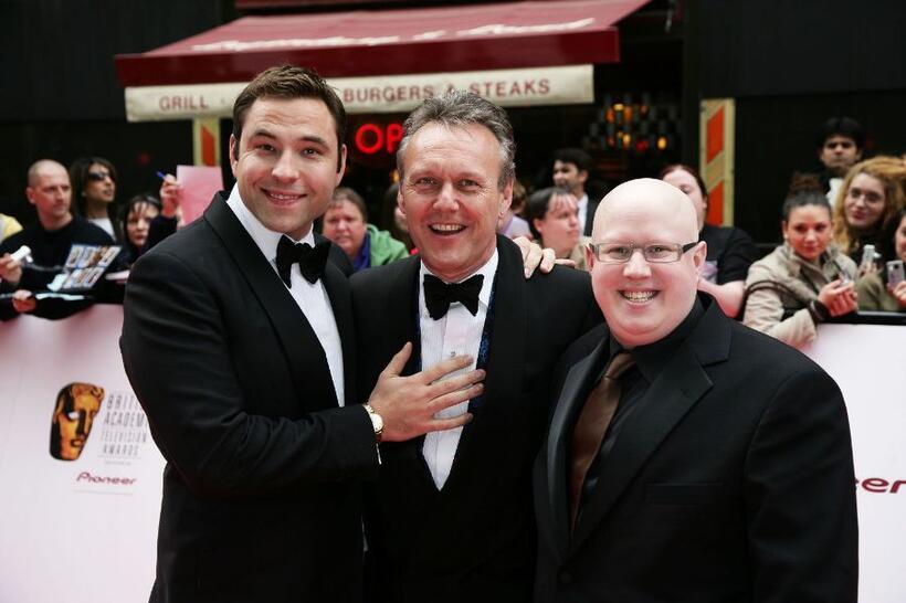 David Walliams, Anthony Head and Matt Lucas at the British Academy Television Awards.