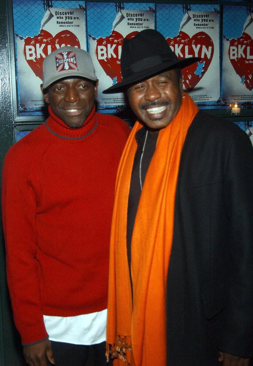 Hinton Battle and Ben Vereen at the after party of the opening night of "Brooklyn The Musical."
