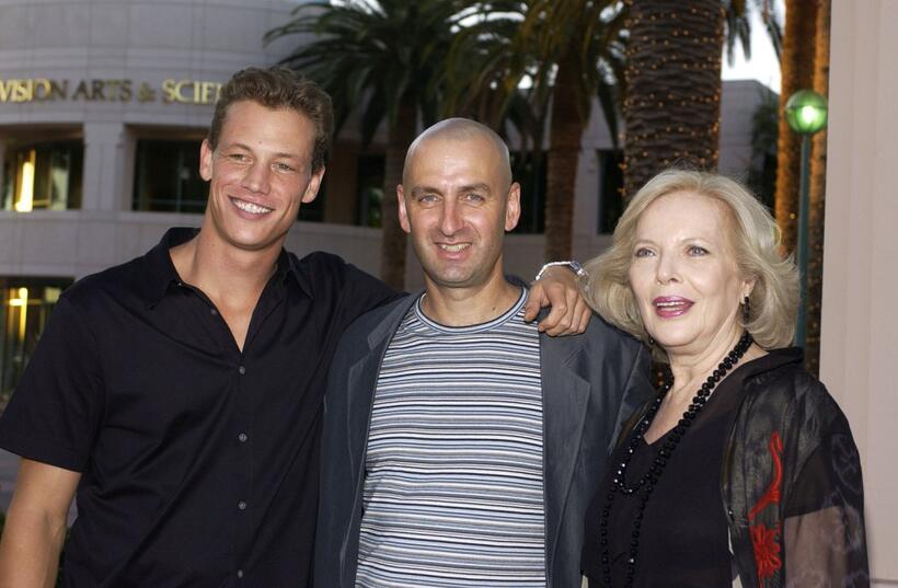Ryan Locke, director Alan Jacobs and Barbara Bain at the First Annual International Student Film Festival.