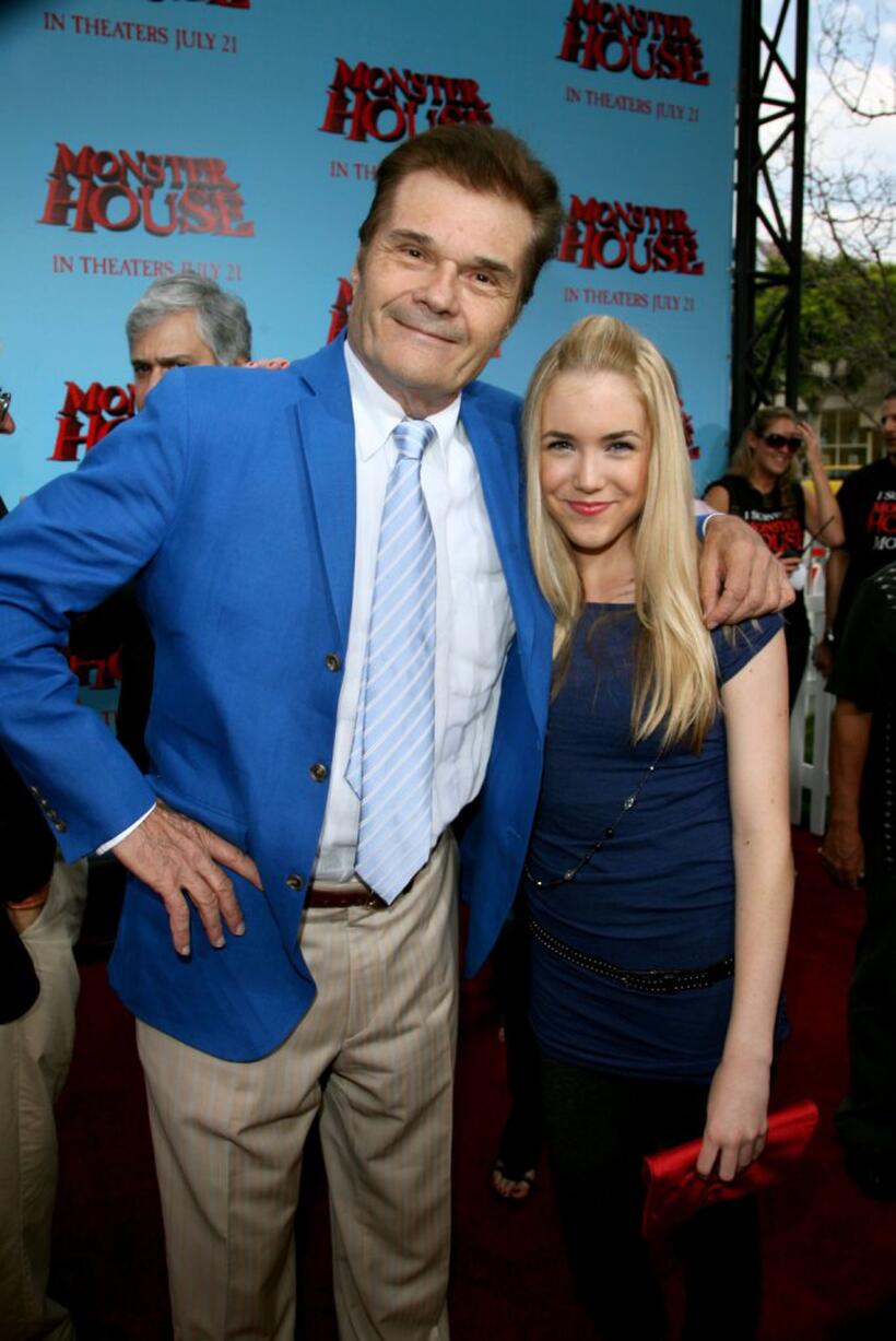 Fred Willard and Spencer Locke at the premiere of "Monster House."
