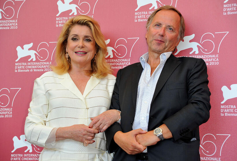 Catherine Deneuve and Fabrice Luchini at the photocall of "Potiche" during the 67th Venice Film Festival.