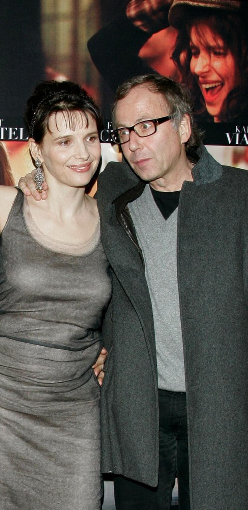 Juliette Binoche and Fabrice Luchini at the premiere of "Paris."