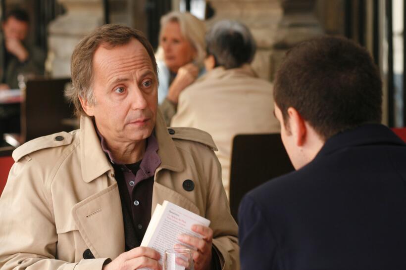 Fabrice Luchini as Roland Verneuil and Xavier Robic as Arthur Delamare in "Paris."