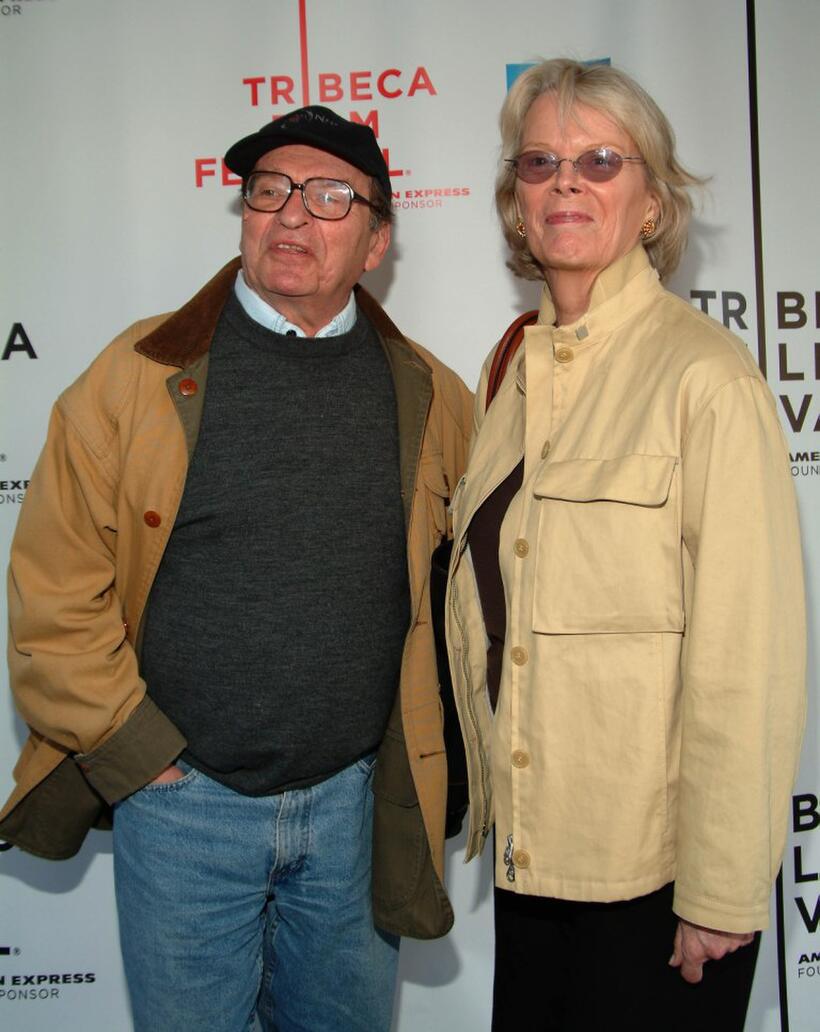 Sydney Lumet and Mary Gimbel at the Tribeca Film Festival for screening of the "Based On A True Story".