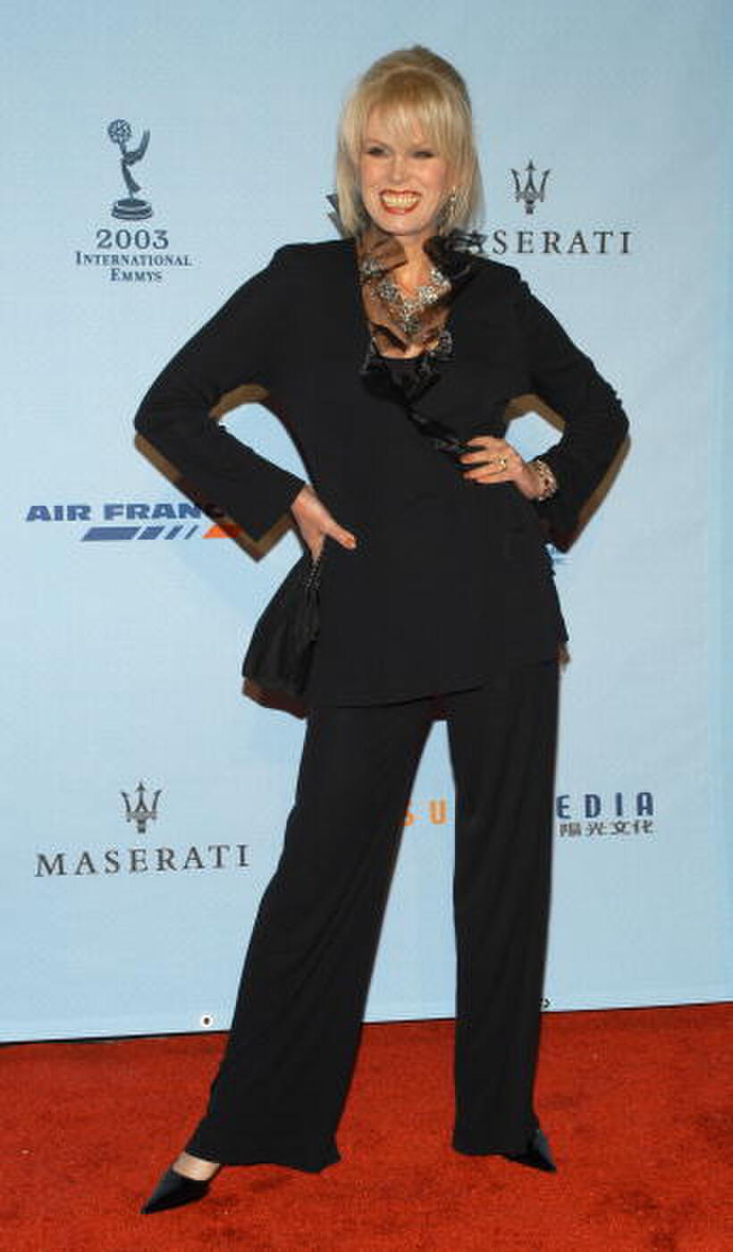 Joanna Lumley at the 31st International Emmy Awards Gala.