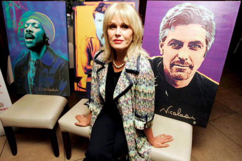 Joanna Lumley poses for a photograph at the launch of "Stars for a cause."