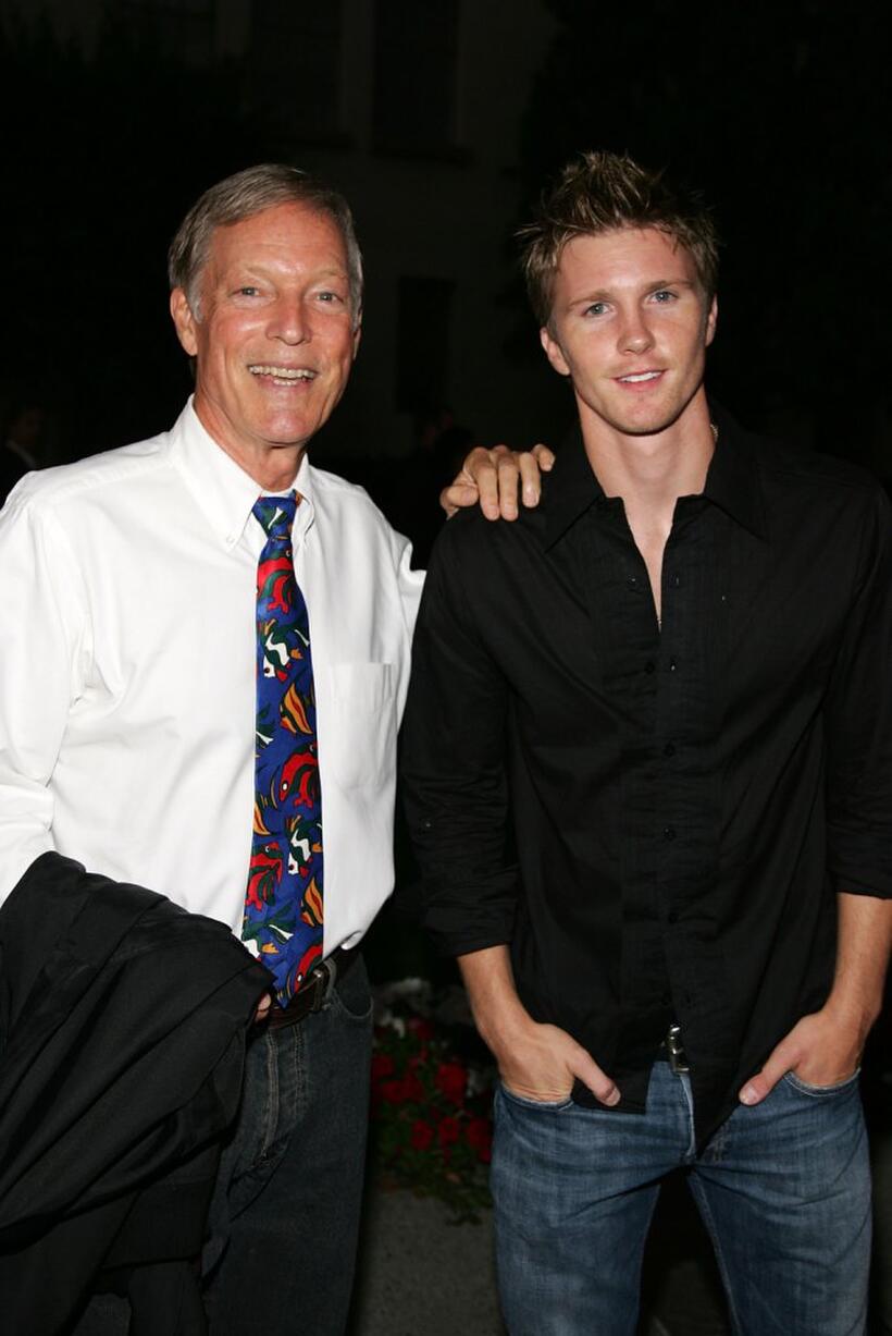 Richard Chamberlain and Thad Luckinbill at the Season Four premiere Screening of "Nip/Tuck."