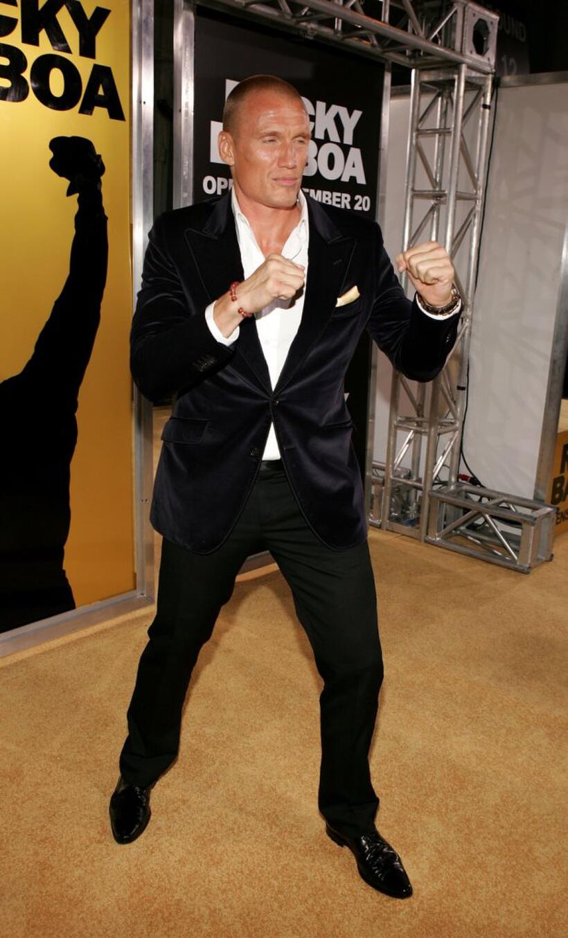 Dolph Lundgren at the premiere of "Rocky Balboa."