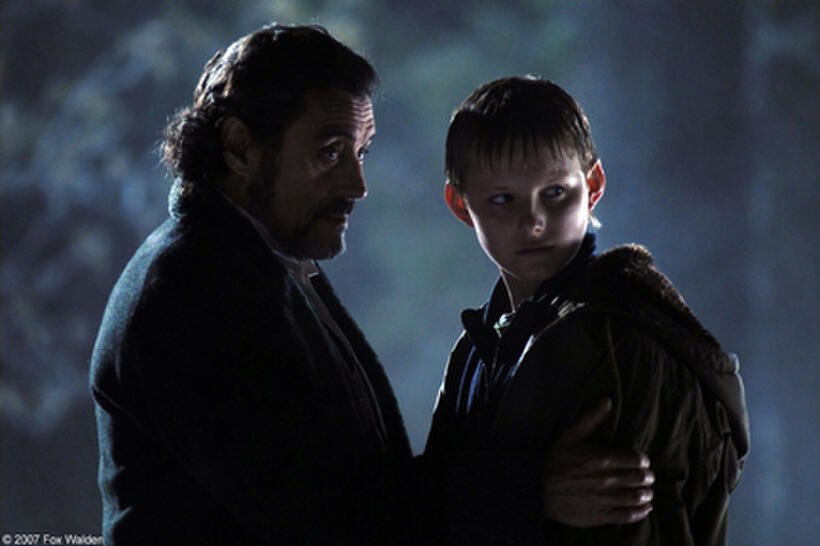 Ian McShane and Alexander Ludwig in "The Seeker: The Dark is Rising."