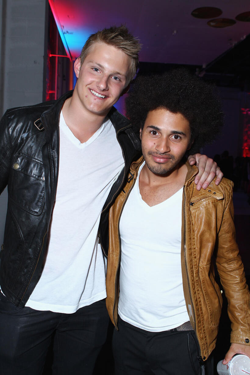 Alexander Ludwig and Eka Darvill at the NYLON Magazine 13th Anniversary Celebration in California.