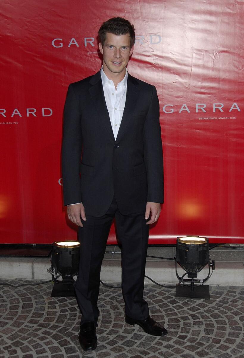 Eric Mabius at the opening of Garrard flagship store.