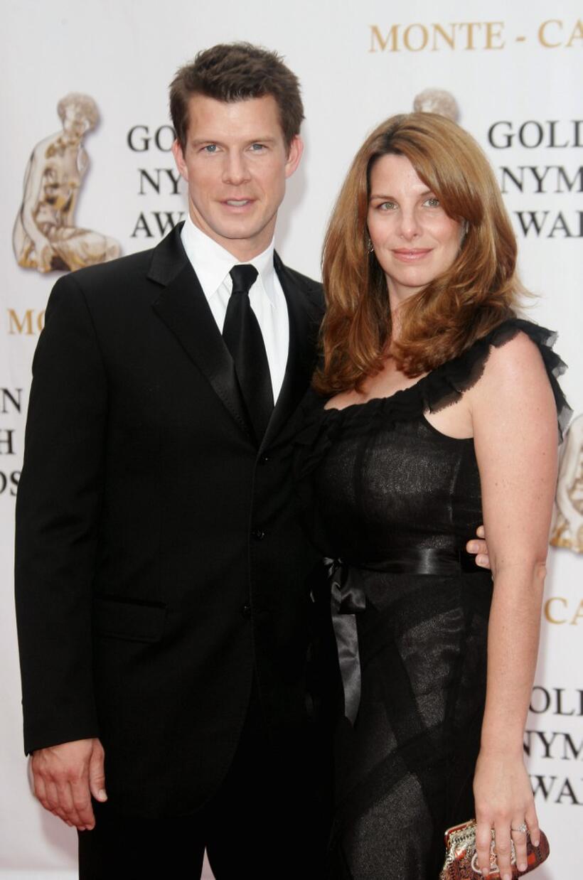 Eric Mabius and wife Ivy Sherman at the 2007 Monte Carlo Television Festival closing ceremony.