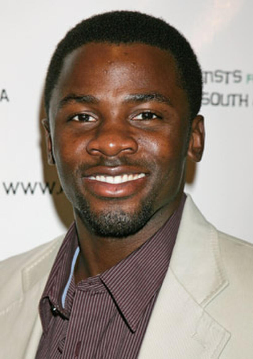Derek Luke at Archbishop Desmond Tutu's 75 birthday gala fundraiser in Beverly Hills.
