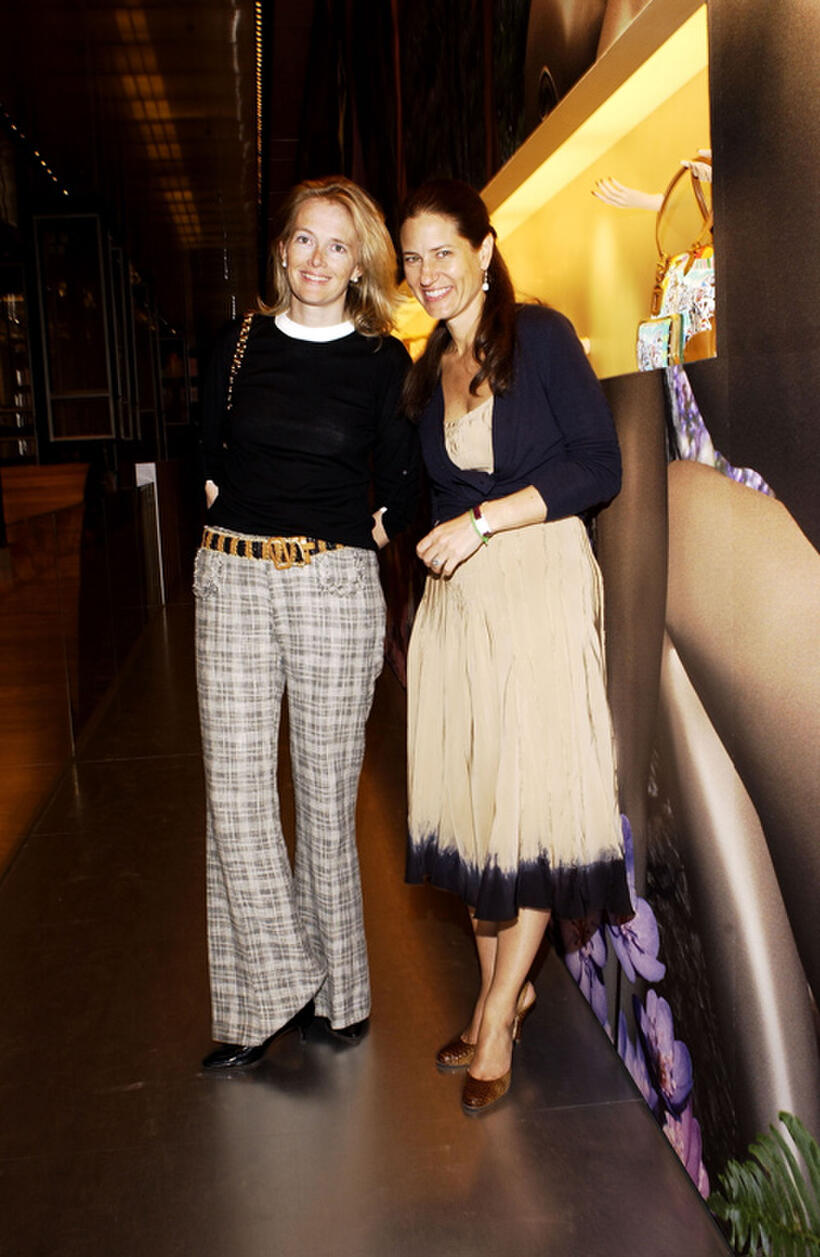 Jenny Maguire and Prada Senior VP of Communications Katherine Ross at the Elliott Carter Documentary Concert during the 2004 Tribeca Film Festival.