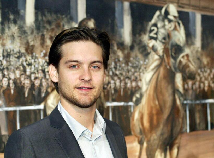 Tobey Maguire at the screening of "Seabiscuit".