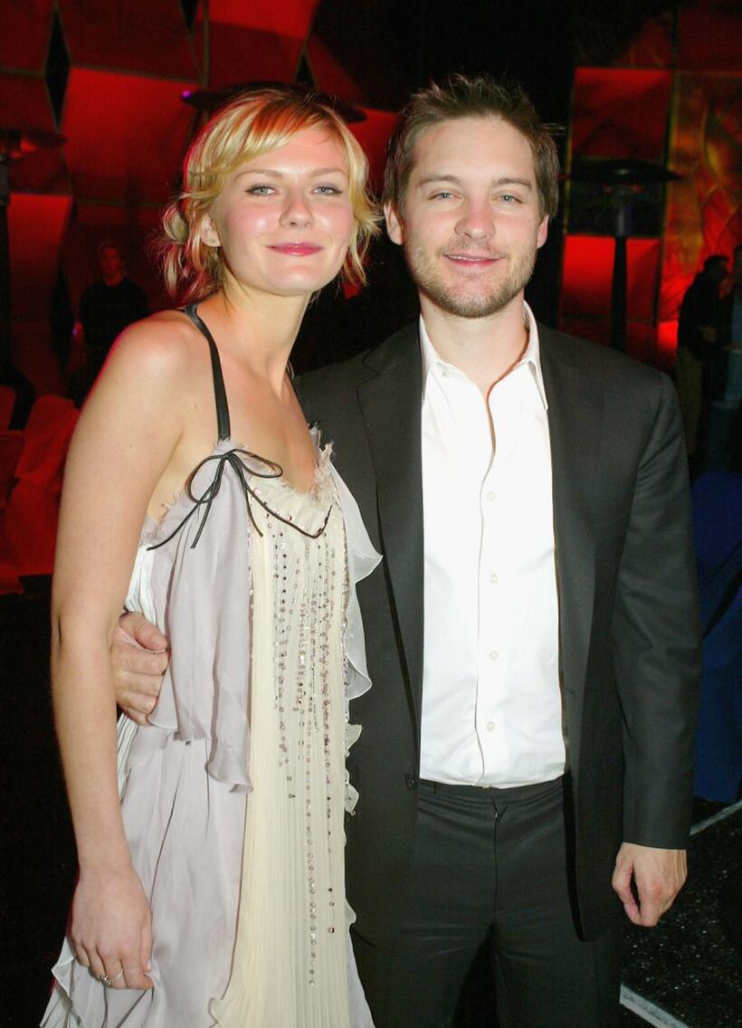 Tobey Maguire and Kirsten Dunst at the California premiere of "Spider-Man 2".