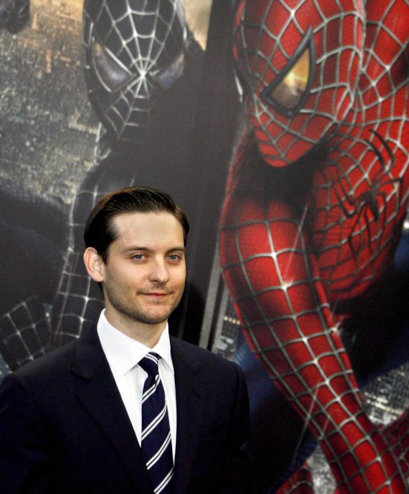 Tobey Maguire at the Berlin photocall for "Spider-Man 3".