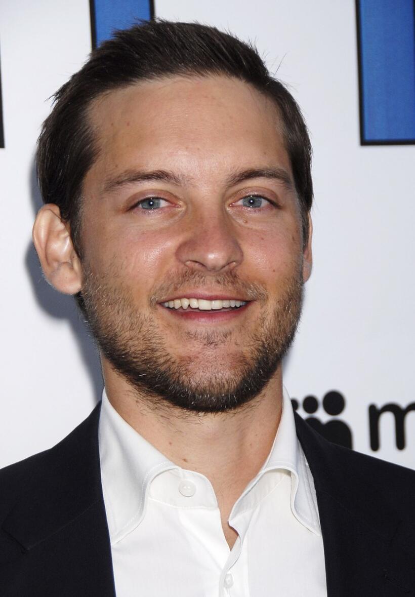 Tobey Maguire at the premiere of "The 11th Hour".