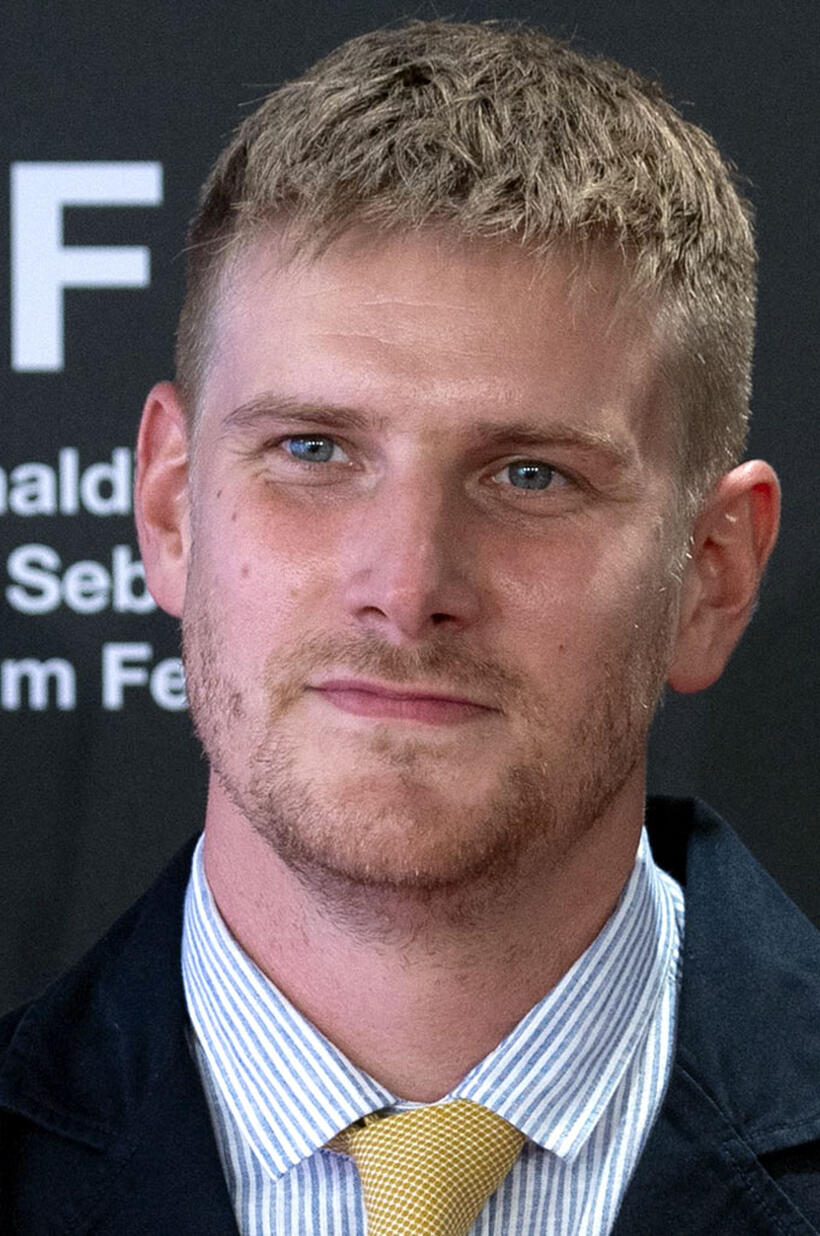 Harry Macqueen at a photocall for "Supernova" during the 68th San Sebastian International Film Festival.