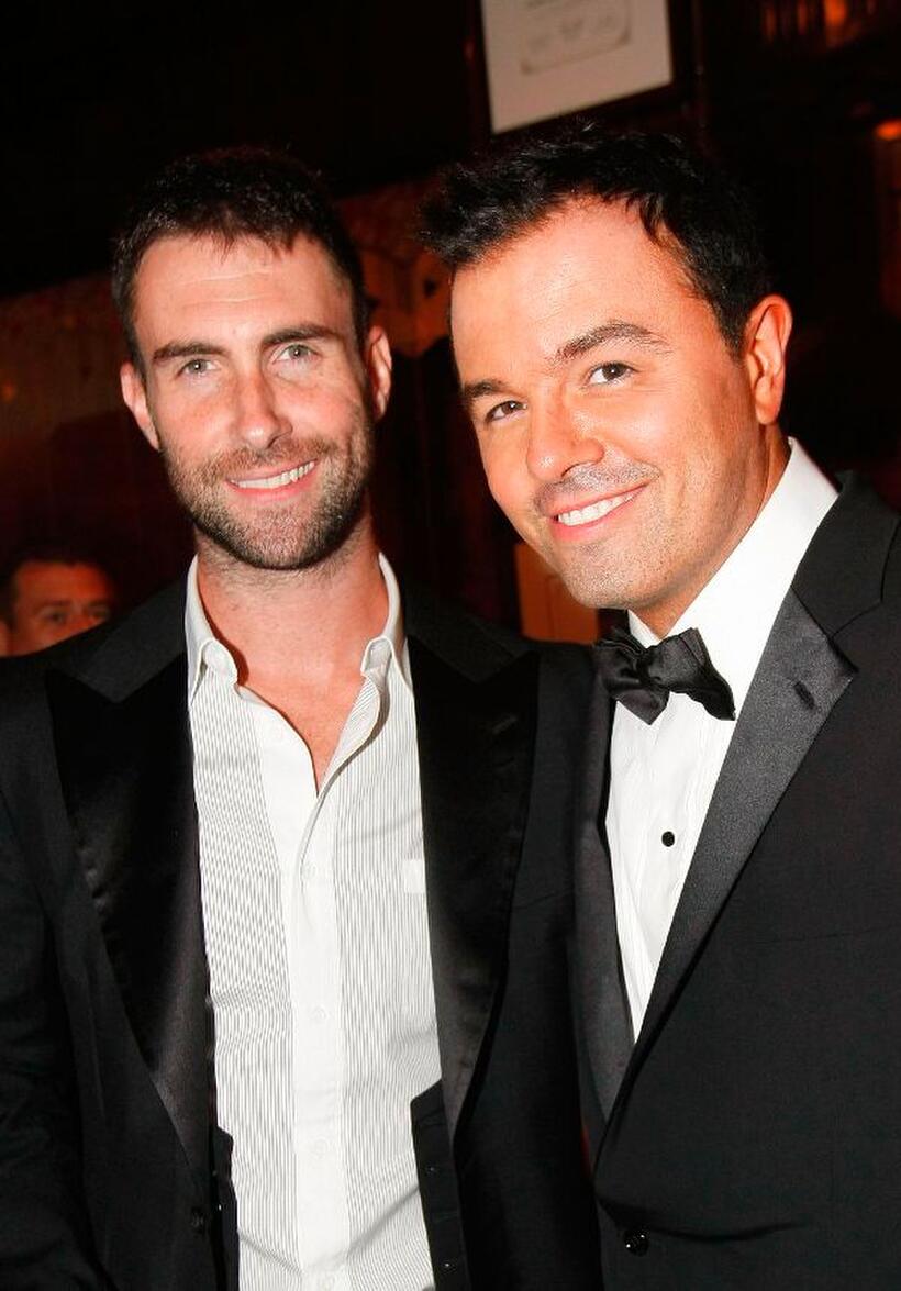 Adam Levine and Seth MacFarlane at the FX 2009 Primetime Emmy Awards.