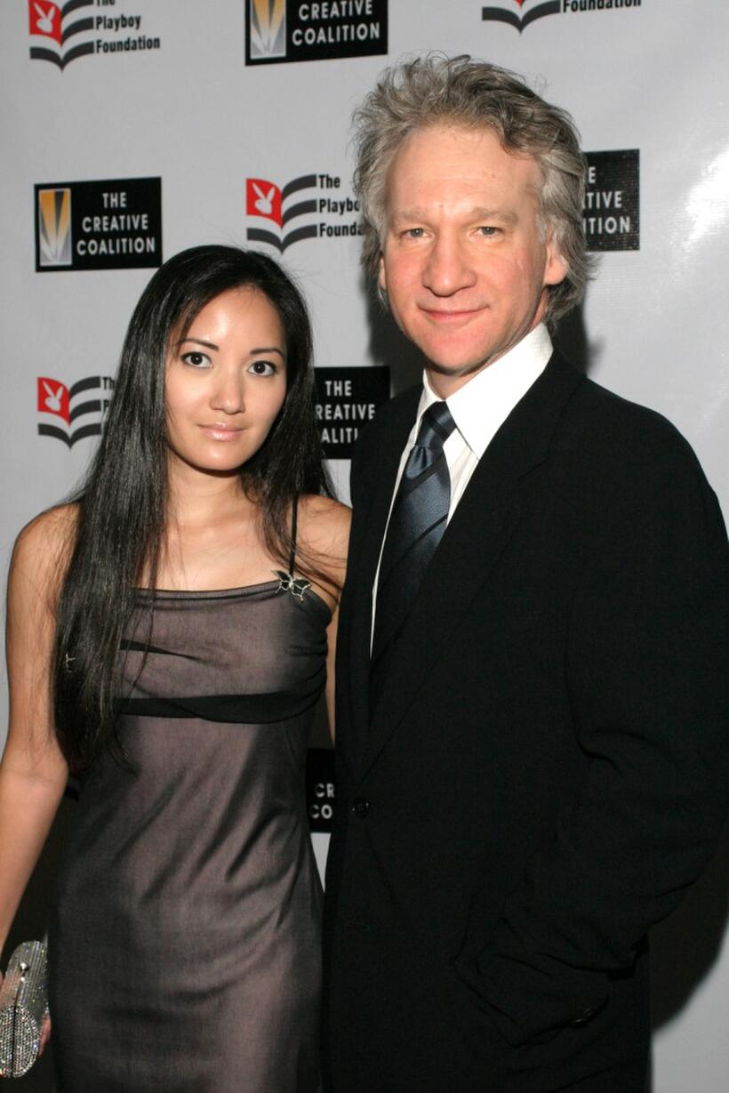 Suzy Oo and Bill Maher at the Playboy Foundation's 25th Anniversary Hugh M. Hefner First Amendment Awards.