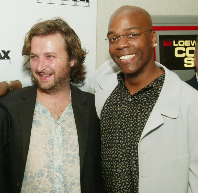 Director Gregor Jordan and Shiek Mahmud-Bey at the New York premiere of "Buffalo Soldiers."