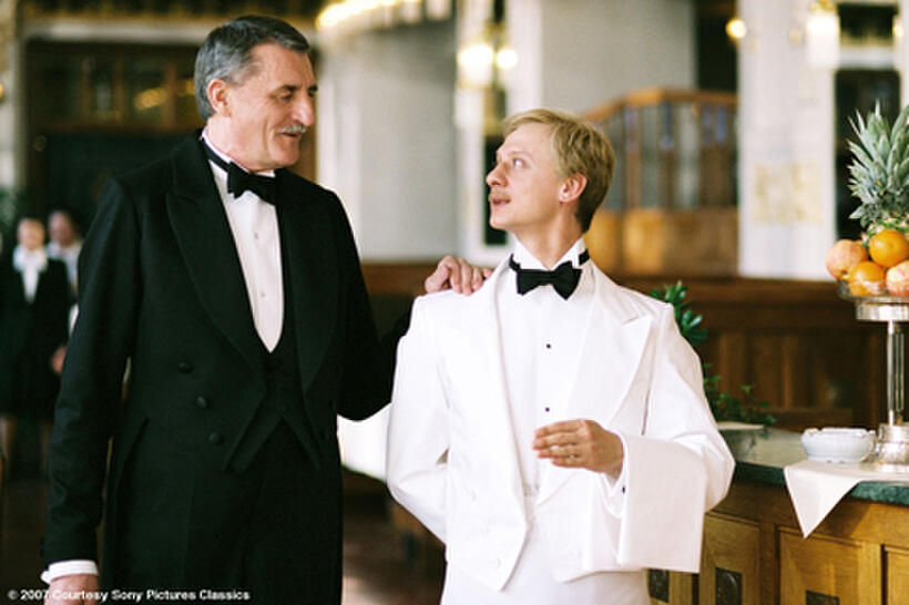 Martin Huba as front waiter Skrivanek and Ivan Barnev as Jan Dite in "I Served the King of England."