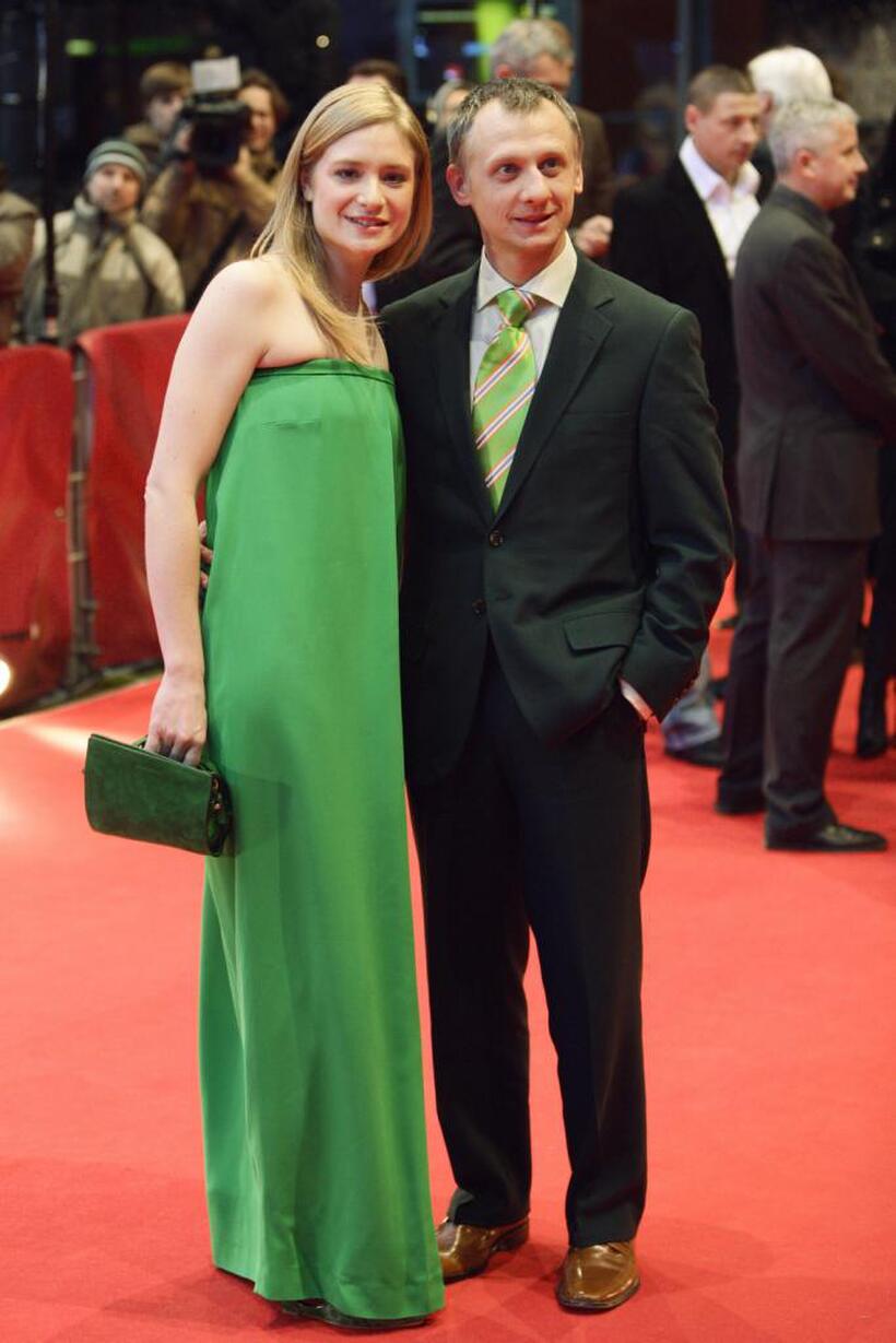 Julia Jentsch and Ivan Barnev at the screening of "I Served the King of England" during the 57th Berlinale International Film Festival.
