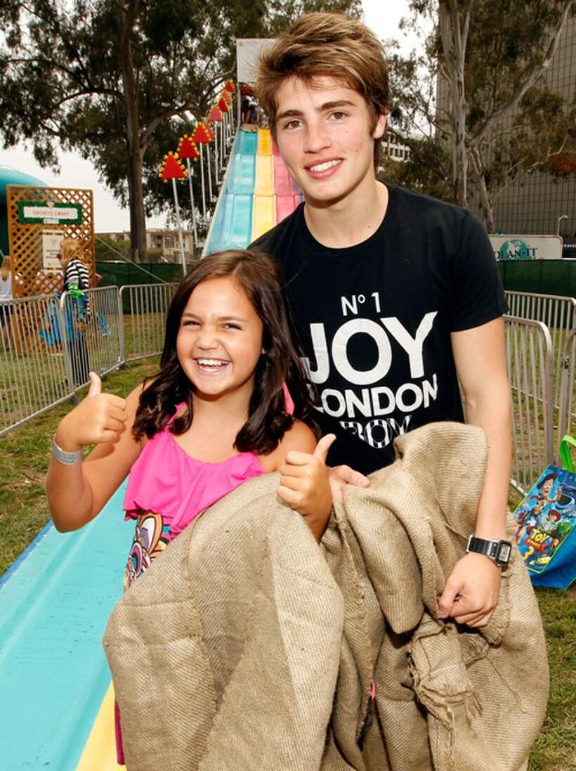 Bailee Madison and Gregg Sulkin at the 21st A Time For Heroes Celebrity Picnic sponsored by Disney.