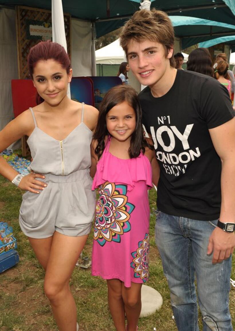 Ariana Grande, Bailee Madison and Gregg Sulkin at the 21st A Time For Heroes Celebrity Picnic sponsored by Disney.