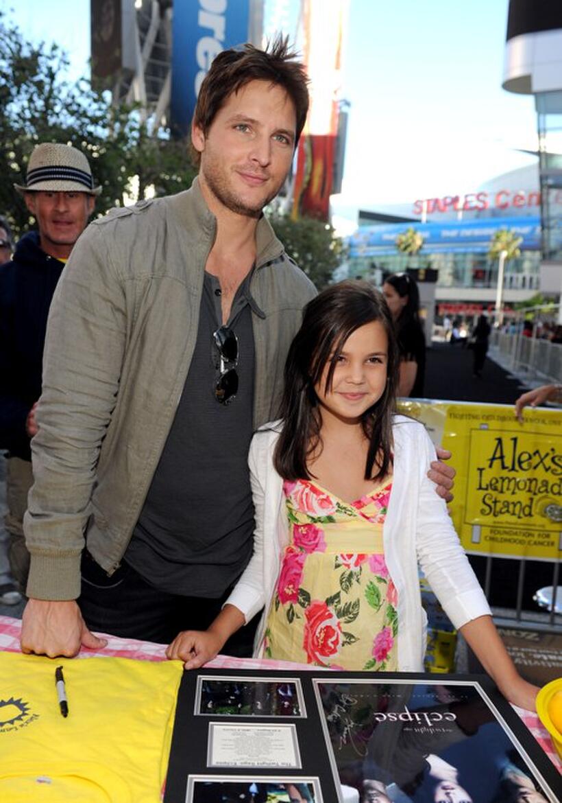 Peter Facinelli and Bailee Madison at the "The Twilight Saga: Eclipse" fan event.
