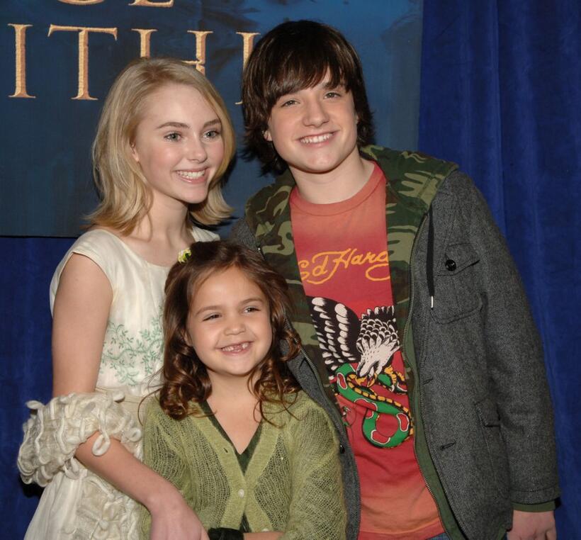 AnnaSophia Robb, Bailee Madison and Josh Hutcherson at the premiere of "Bridge To Terabithia."