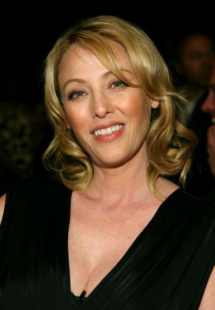 Virginia Madsen at the Collection Bebe 2007 fashion show during Mercedes Benz Fashion Week.
