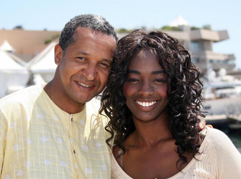 Abderrahmane Sissako and Aissa Maiga at the photocall of "Bamako" during the 59th edition of International Cannes Film Festival.