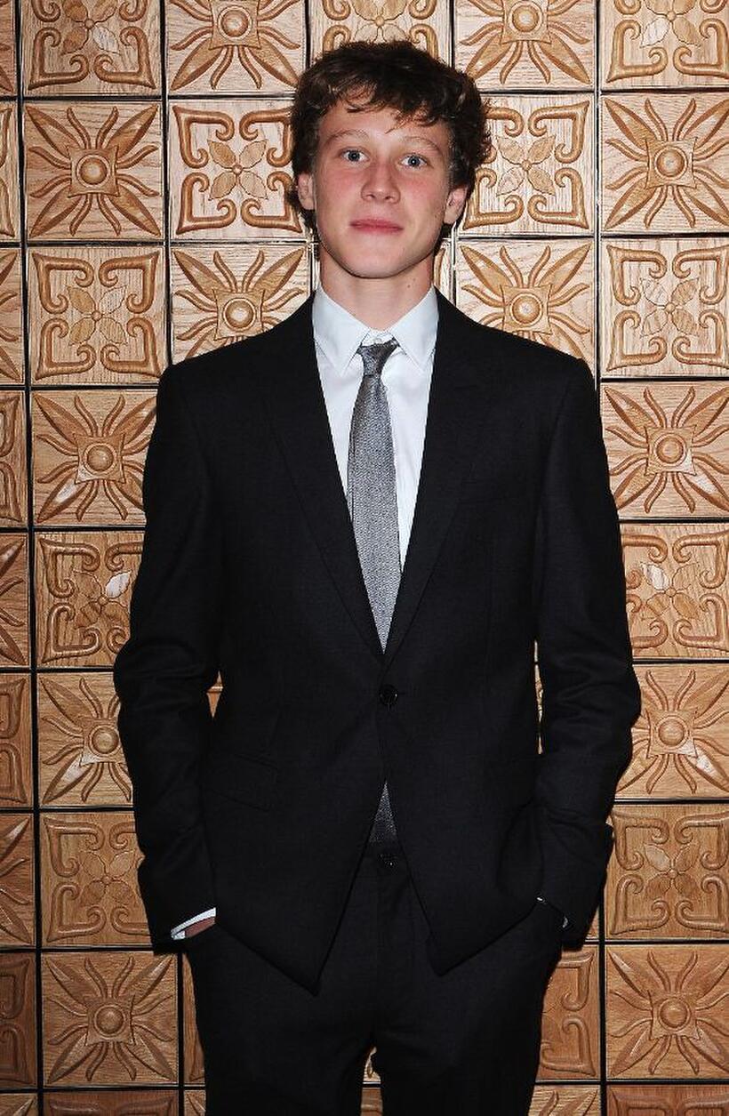 George MacKay at the after party of "The Boys Are Back" during the Times BFI 53rd London Film Festival.