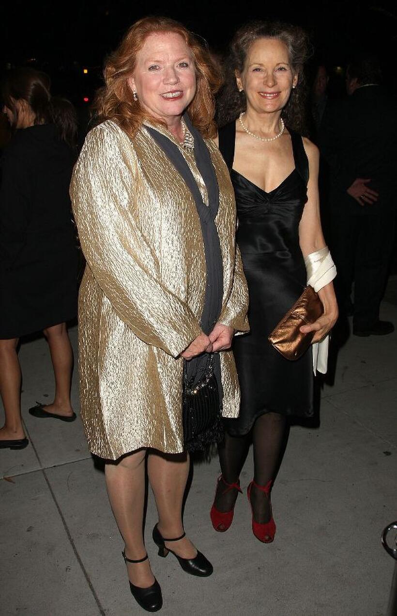 Becky Ann Bake and Lizbeth MacKay at the after party of the opening night of "All My Sons."