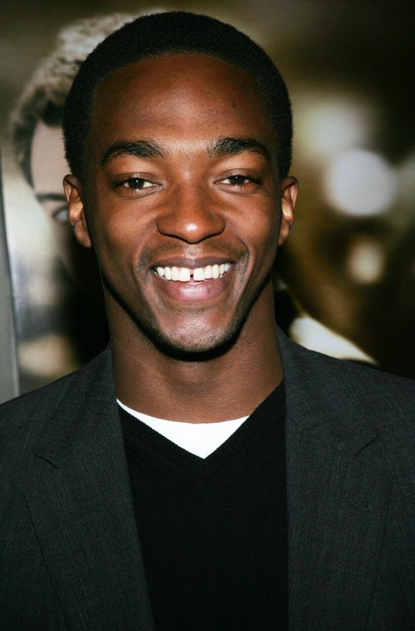 Anthony Mackie at the premiere of "Alfie".