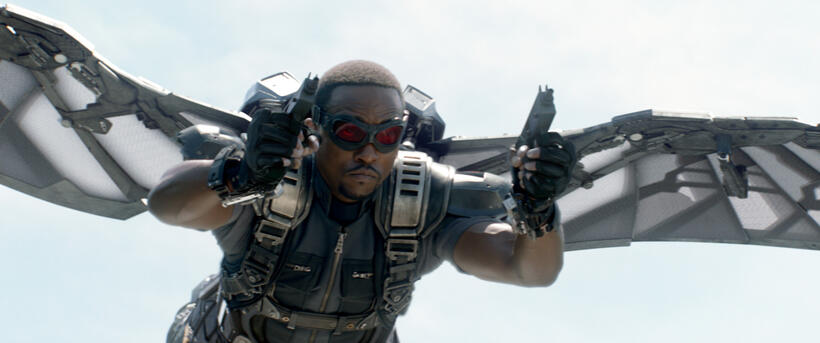 Anthony Mackie in "Captain America: The Winter Soldier."
