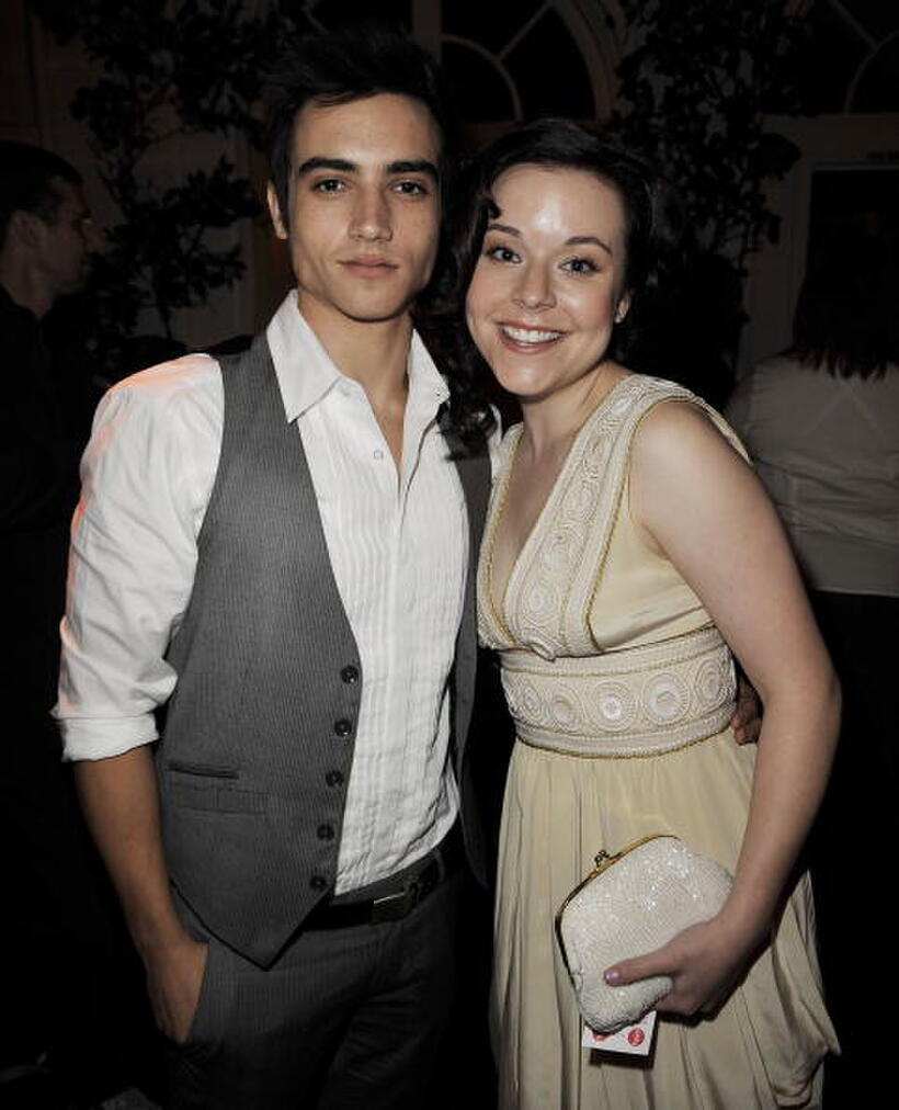 Marco James and Tina Majorino at the premiere of "Big Love."