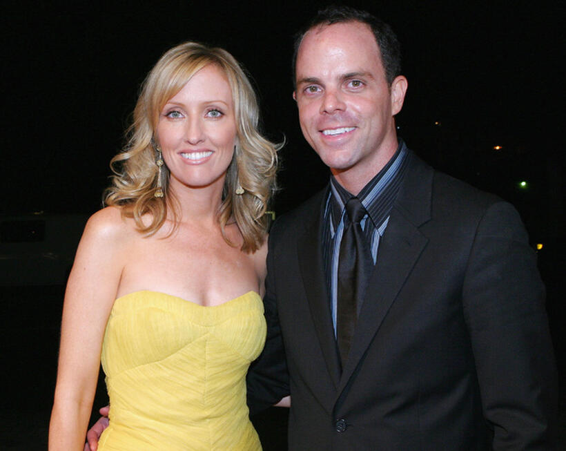 Janel Moloney and Alex Manette at the Warner Bros. Television Post Emmy party.