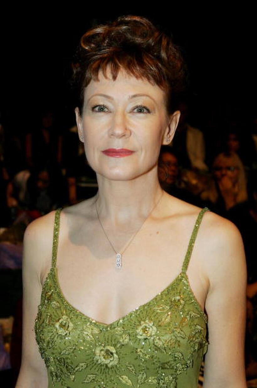 Ann Magnuson at the Sue Wong Spring 2008 fashion show during Mercedes Benz Fashion Week.